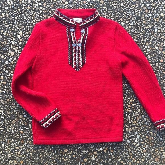 garland Sweaters - Vintage boho hipster Nordic Sweater S 1970s